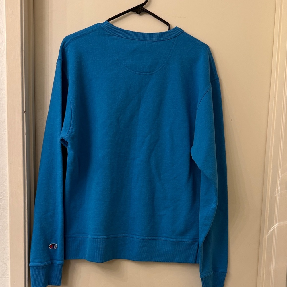 Champion Men's Vibrant Blue Crewneck Sweater - Picture 5 of 5